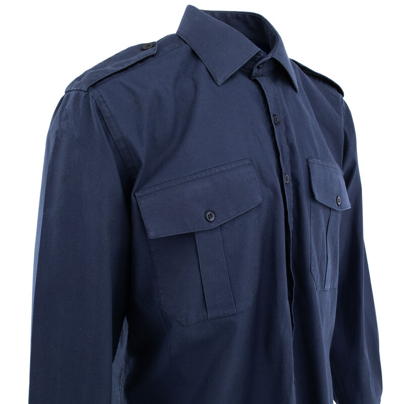 Dutch Army Navy Blue Long Sleeve BDU Shirt | Issued, , large image number 4